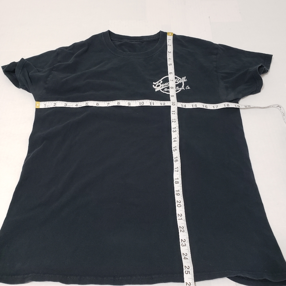 Vtg Beach Ball short-sleeved T-Shirt Men's M Black preowned - Picture 5 of 8